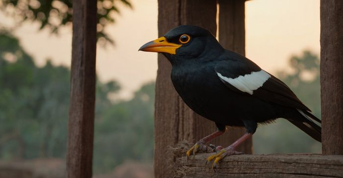 Mainá-de-Cabeça-Preta – A ave que fala melhor que um papagaio