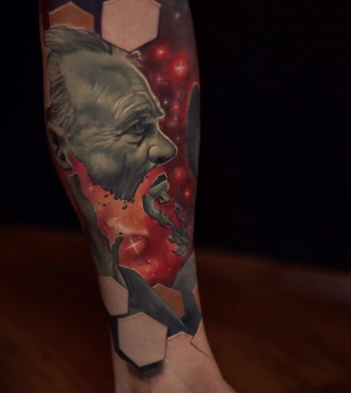 As tatuagens 3D surreais de Jesse Rix: Janelas para outros mundos na pele (32 fotos) 9