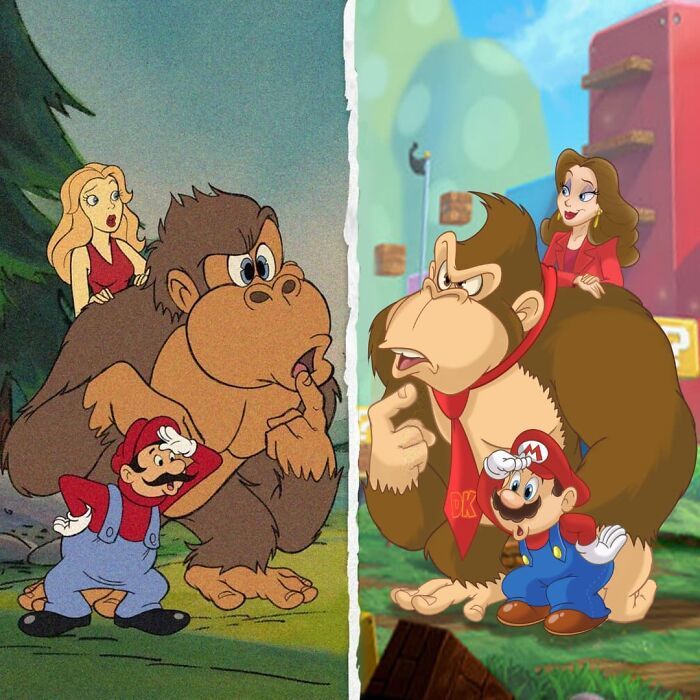 Como famosos personagens evoluíram com o tempo: Uma viagem pela nostalgia em versão cartoon (24 fotos) 3