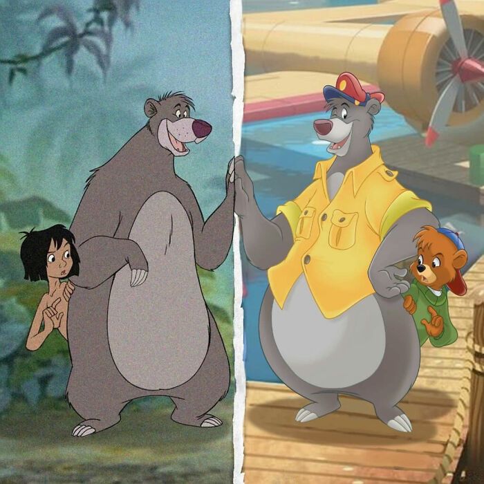 Como famosos personagens evoluíram com o tempo: Uma viagem pela nostalgia em versão cartoon (24 fotos) 17
