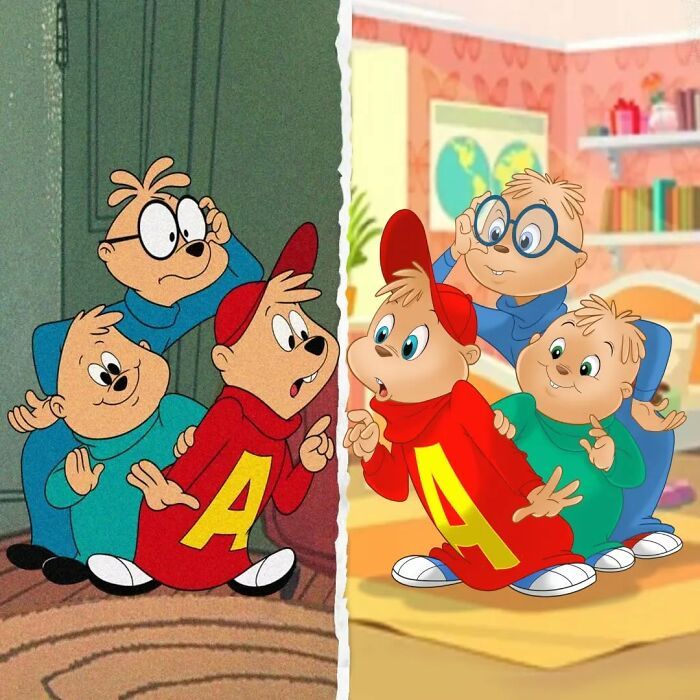 Como famosos personagens evoluíram com o tempo: Uma viagem pela nostalgia em versão cartoon (24 fotos) 21