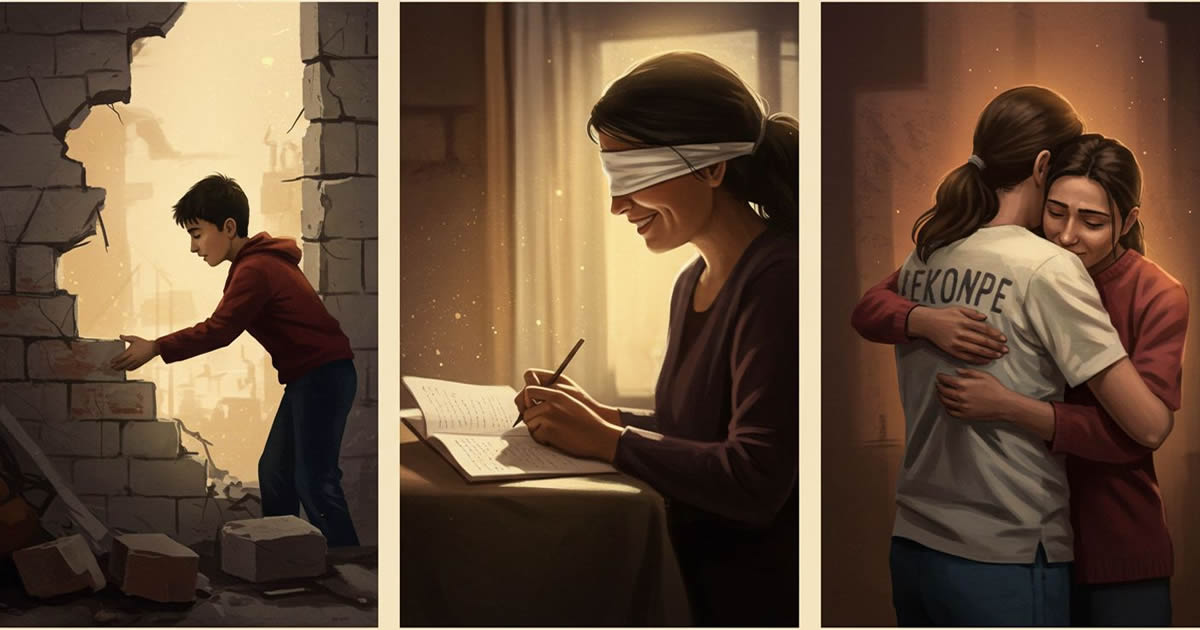 Ecos da dor, centelhas de esperança