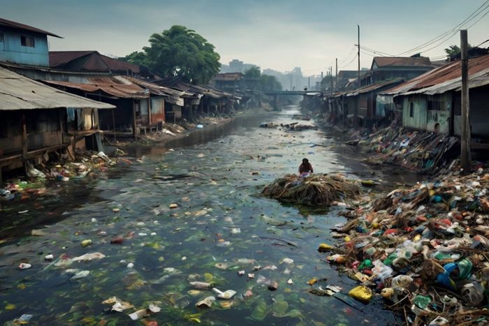 Rio Citarum – Indonésia: Um Rio “Vivo”… de Lixo