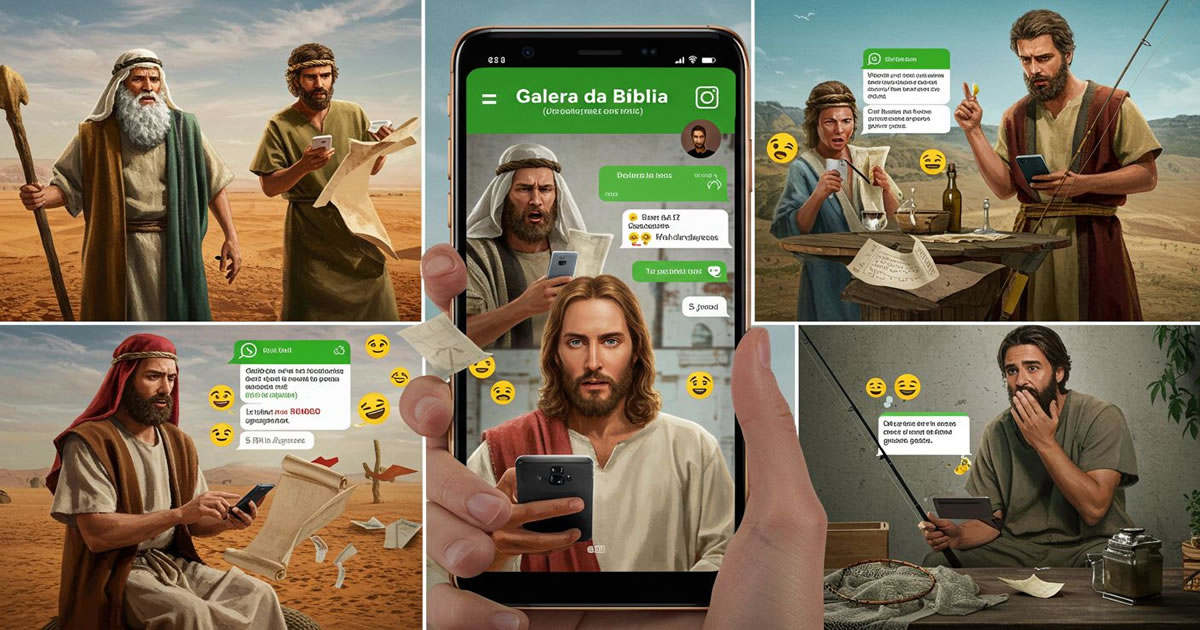 Se a Bíblia fosse um grupo do WhatsApp, essas mensagens causariam briga