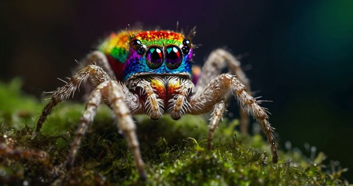 Aranha-pavão (Maratus volans) Aranha-pavão (Maratus volans)