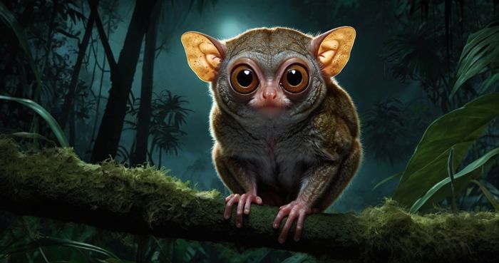 Tarsius (Tarsius tarsier) Tarsius (Tarsius tarsier)