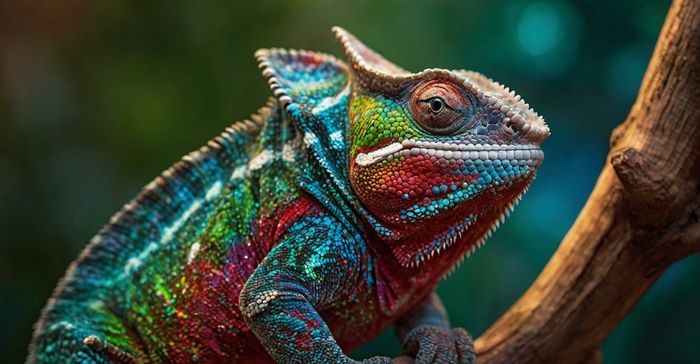 Camaleão Furcifer pardalis (de Madagascar)