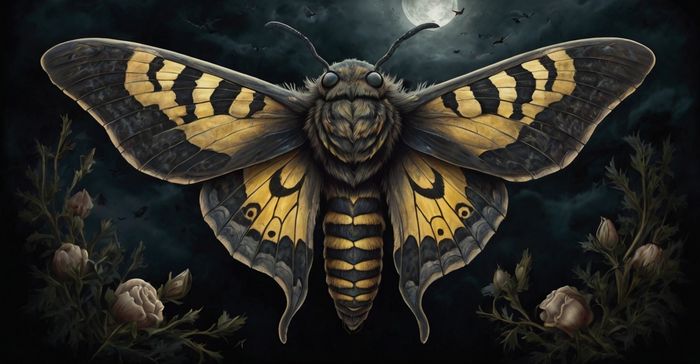 Mariposa-Esfinge da Cabeça de Caveira