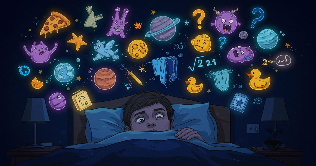 42 pensamentos aleatórios que surgem só quando você está tentando dormir