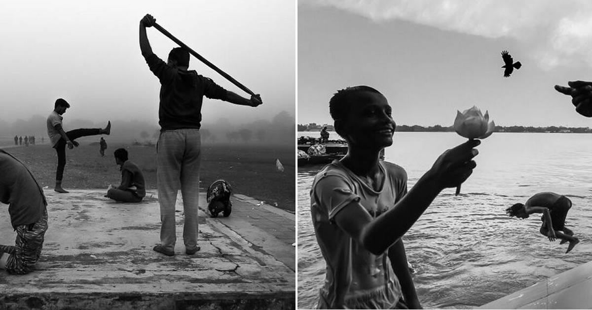 Ayanava Sil: a poesia da fotografia de rua em preto e branco (30 fotos)