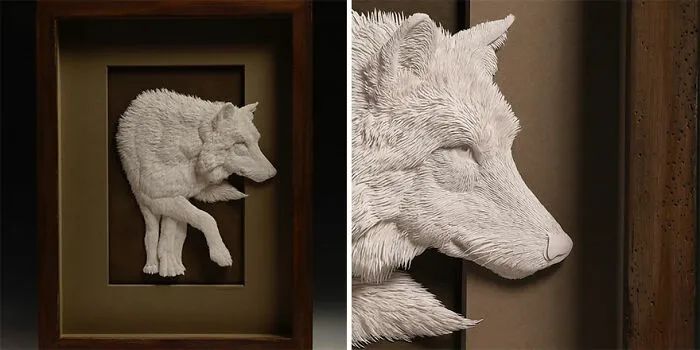 Calvin Nicholls: o artista que transforma papel em esculturas de vida selvagem (34 fotos) 3