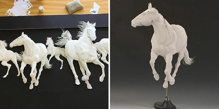 Calvin Nicholls: o artista que transforma papel em esculturas de vida selvagem (34 fotos) 10