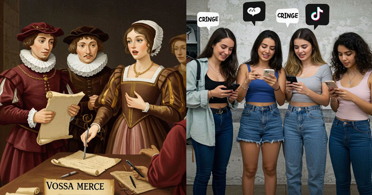 Do “Vossa Mercê” ao “Cringe”: a evolução das gírias ao longo de 500 anos