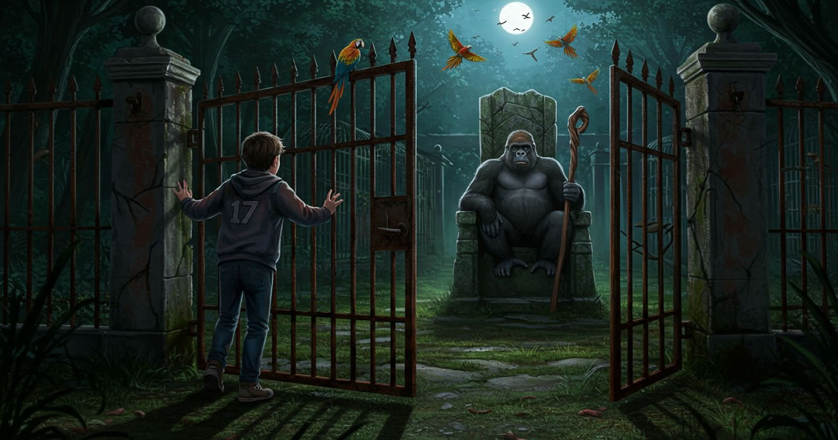 O portão enferrujado