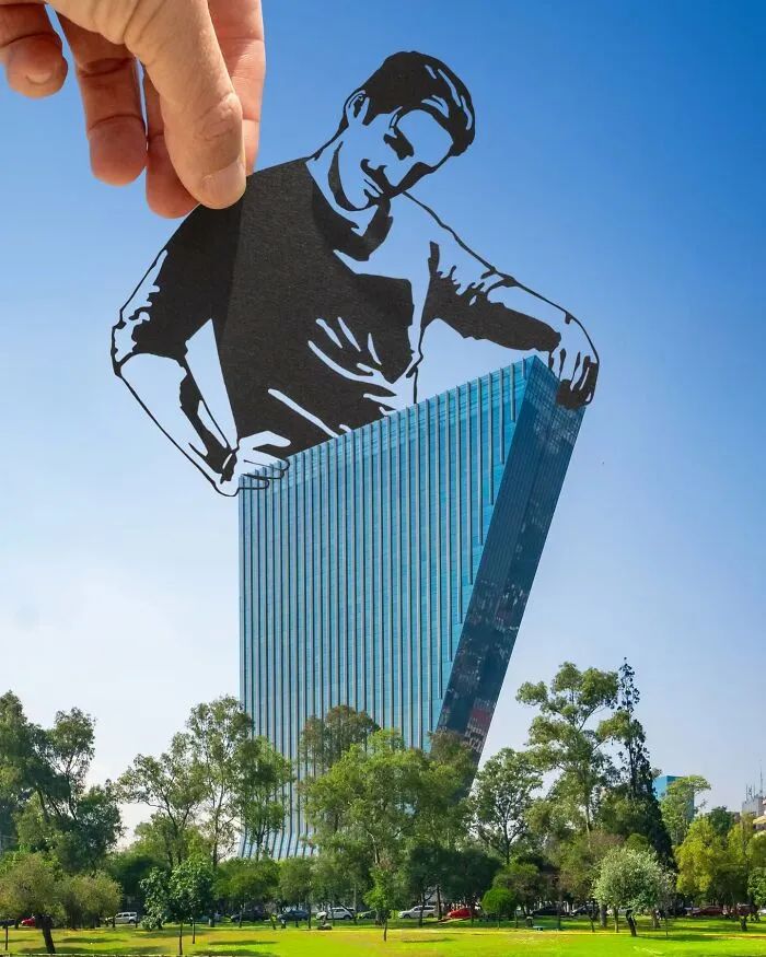 Paperboyo: o artista que transforma monumentos famosos com recortes de papel (32 fotos) 24