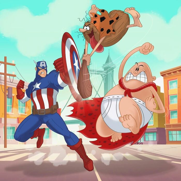 Quando personagens de mundos diferentes se encontram: o universo criativo de Richietoons (42 fotos) 34