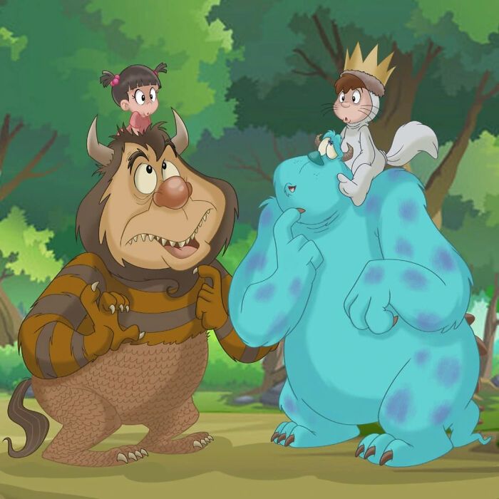 Quando personagens de mundos diferentes se encontram: o universo criativo de Richietoons (42 fotos) 38