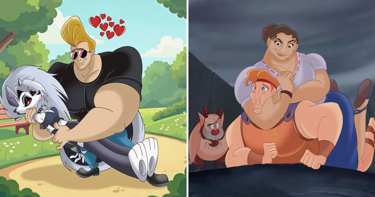 Quando personagens de mundos diferentes se encontram: o universo criativo de Richietoons (42 fotos)