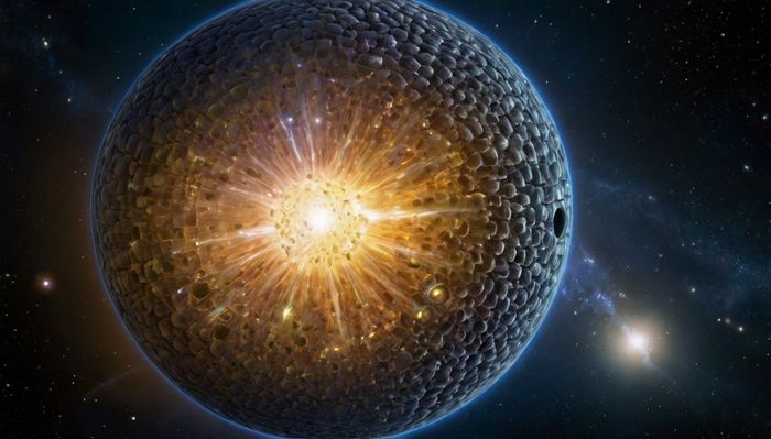 A estrela que pisca como se fosse artificial