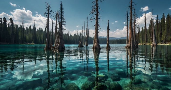 Floresta Submersa de Kaindy, Cazaquistão