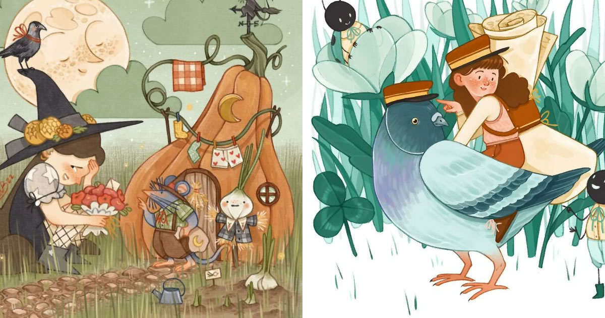 A delicadeza colorida da arte de Martina Brancato (32 fotos)