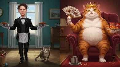 Dilema do gato supremo: quem serviria quem? 10