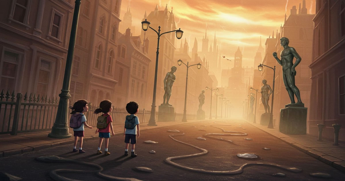 O cerão queimava a cidade