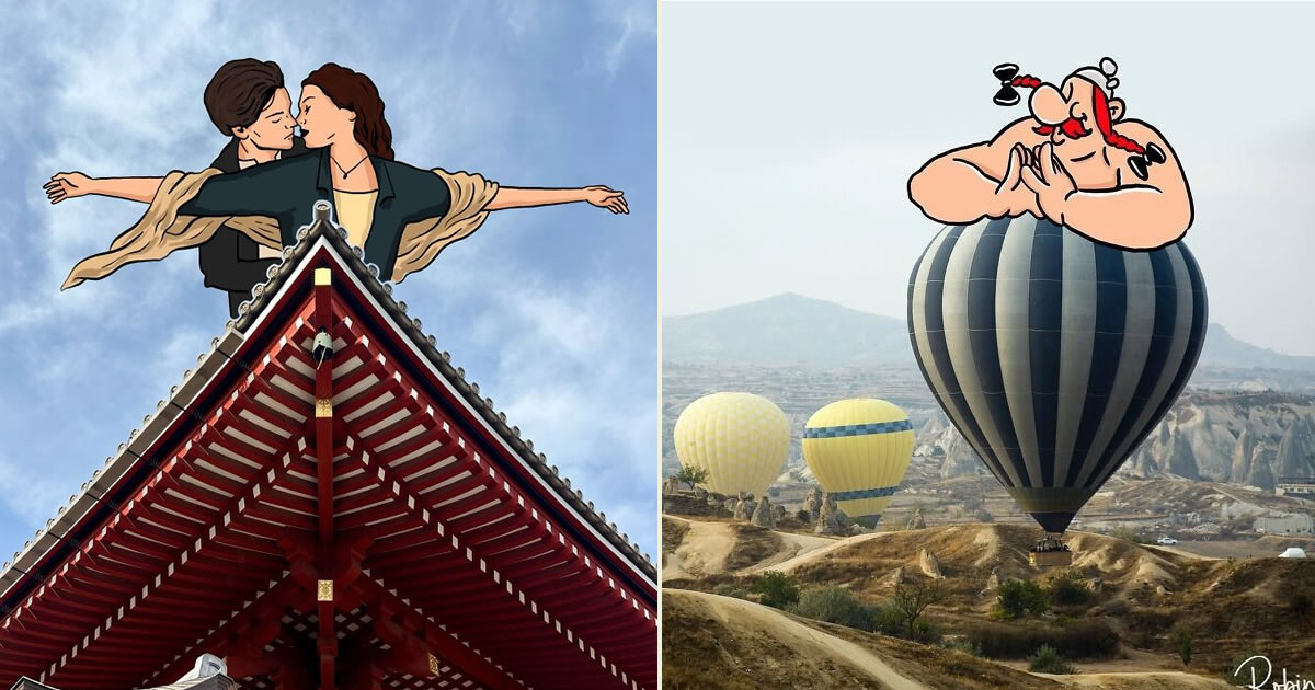 Robin Yayla: quando ilustrações transformam ruas e prédios em cenários de pura imaginação (29 fotos)
