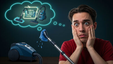 Se você está limpando o aspirador de pó… no fundo, você virou o aspirador de pó do aspirador de pó? 16