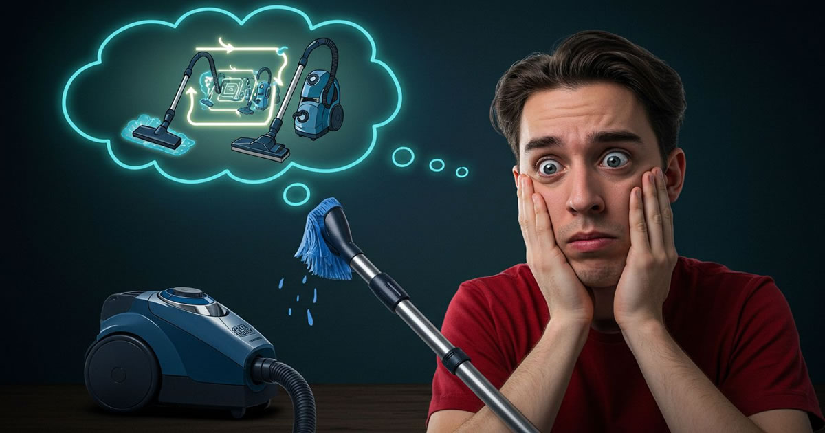 Se você está limpando o aspirador de pó… no fundo, você virou o aspirador de pó do aspirador de pó?