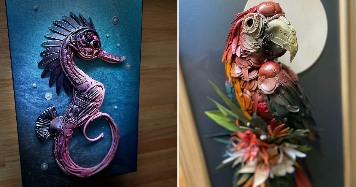 Sugarfox: a artista que transforma sucata em esculturas de tirar o fôlego (30 fotos)