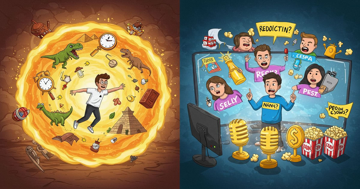 Voltar no tempo ou prever reality shows? O dilema mais inútil (e divertido) da sua vida