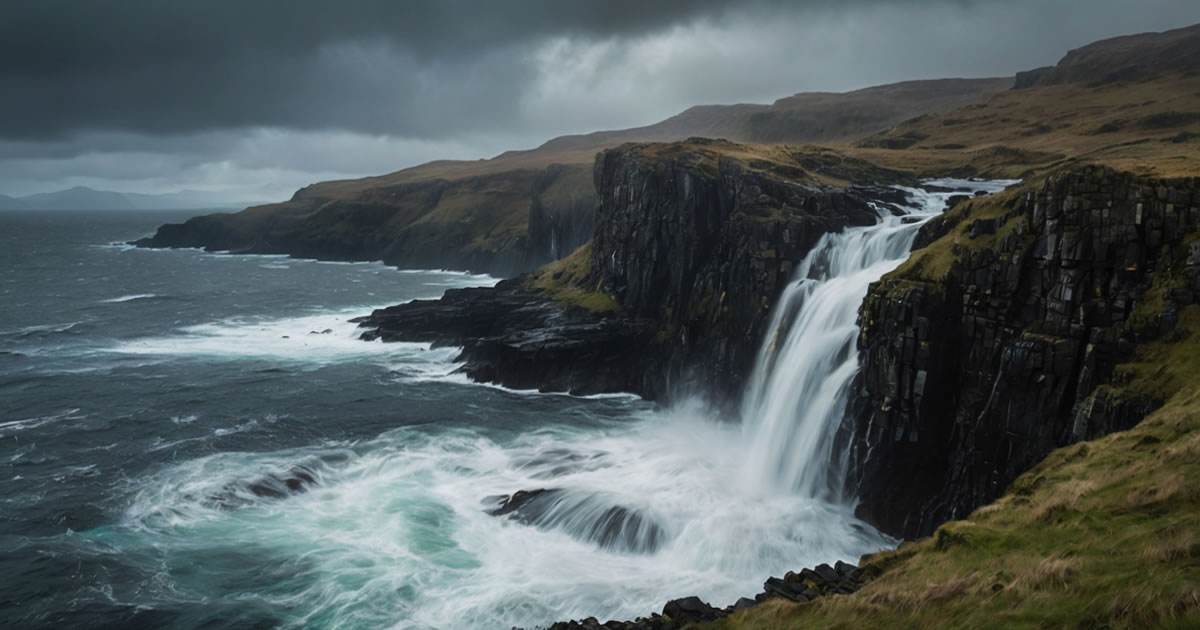 A cachoeira invertida da Ilha de Mull — Escócia