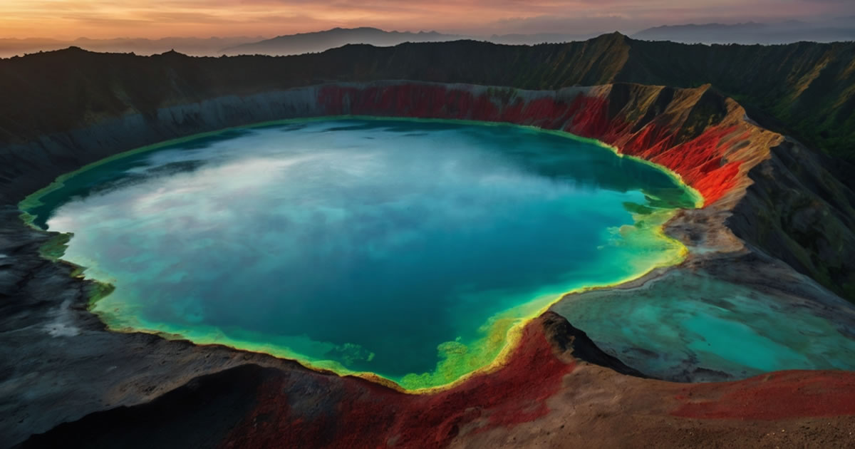 O lago misterioso de Mount Kelimutu — Indonésia
