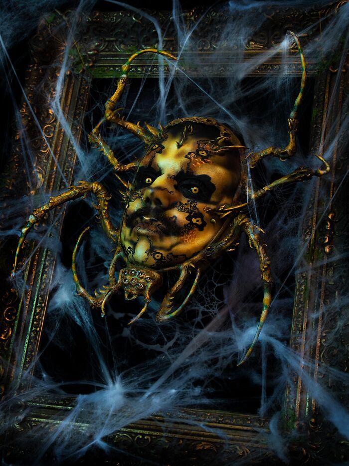 A maquiadora holandesa que transforma amigos em criaturas incríveis de Halloween (21 fotos) 9