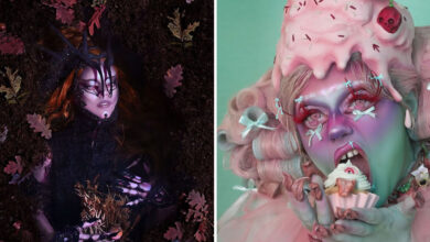 A maquiadora holandesa que transforma amigos em criaturas incríveis de Halloween (21 fotos) 8