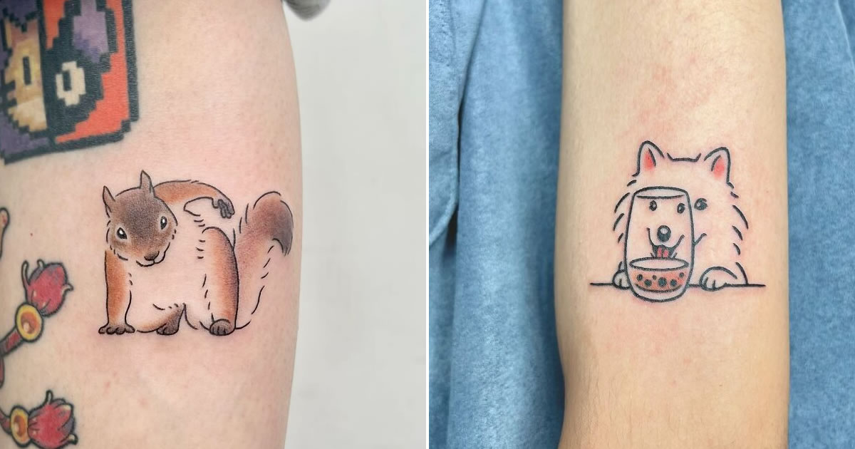 Buoy: o tatuador de Seul que transforma doodles em arte cheia de charme (32 fotos)
