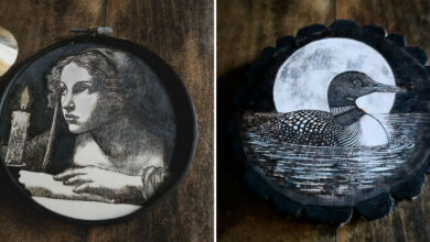 Kat Slota: A artista canadense que transforma madeira e fogo em poesia visual (32 fotos) 25