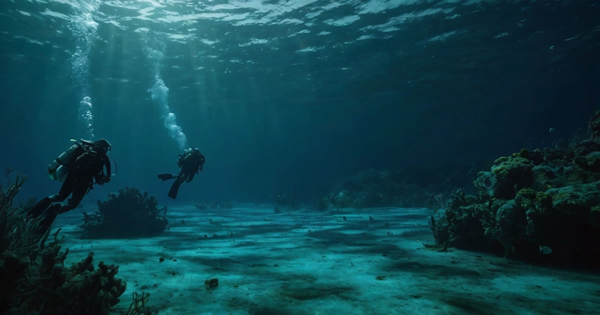 O lago submarino do golfo do México