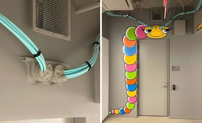 O artista que vê monstros no bueiro: A criatividade surpreendente de Tom Bob nas ruas (25 fotos) 19