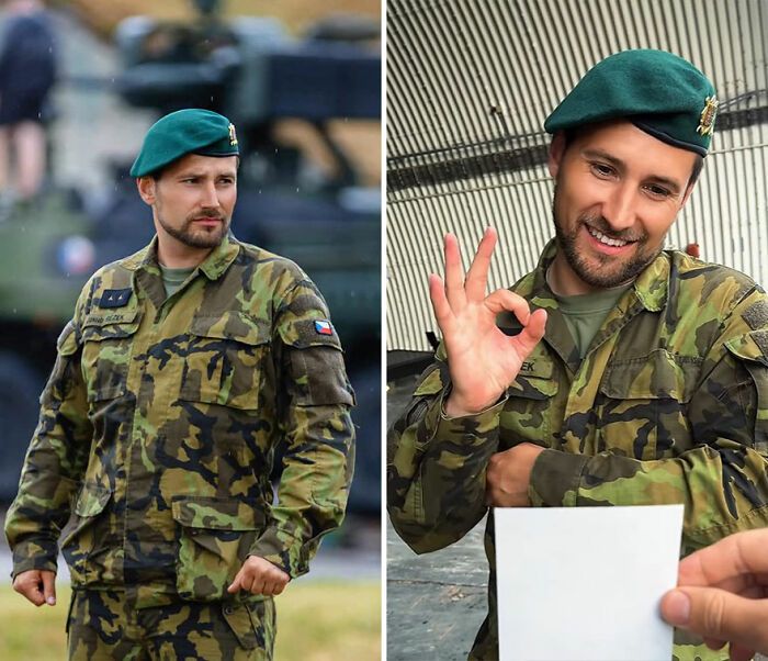 O fotógrafo que transforma estranhos em sorrisos: o ucraniano que revela o lado humano por trás das fardas (42 fotos) 22