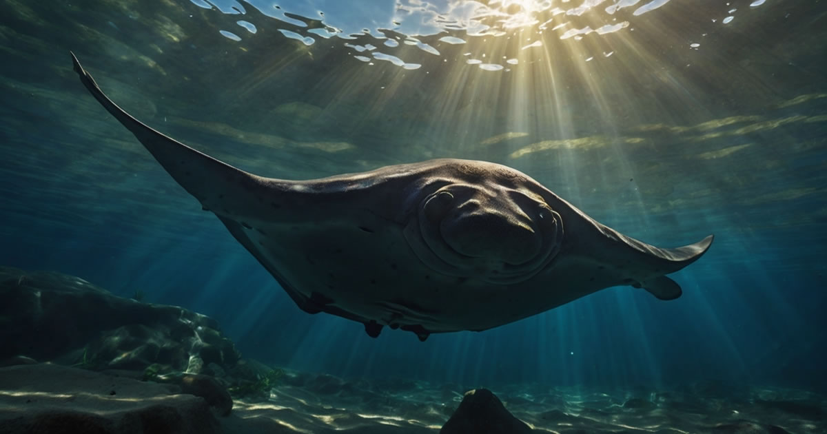 Arraia gigante de água doce – O disco voador submerso