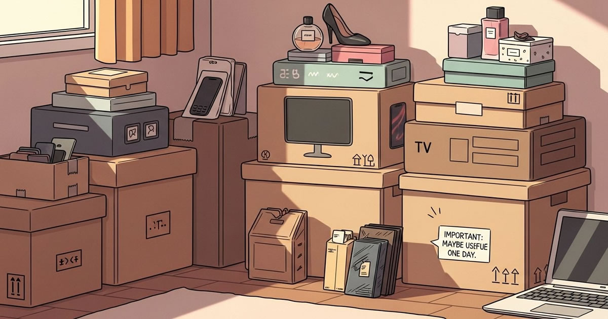 32 caixas, embalagens e pacotes que você guarda 