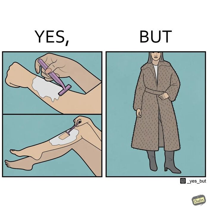 33 melhores quadrinhos “Yes, But” de Anton Gudim: Humor minimalista sobre as contradições da vida real 26