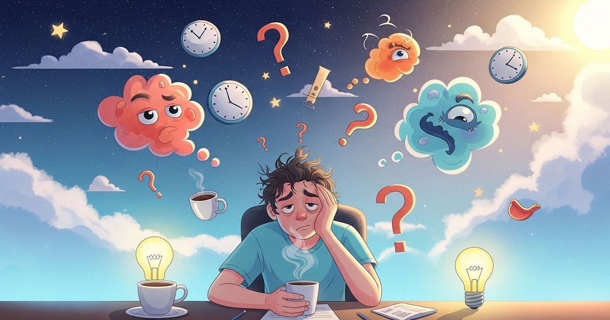 60 pensamentos tão confusos que fazem sentido (Principalmente se você estiver exausto demais pra questionar)