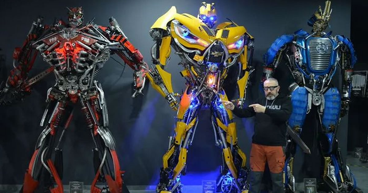 A fábrica de robôs: O museu polonês que transforma sucata em arte e ficção científica (13 fotos)