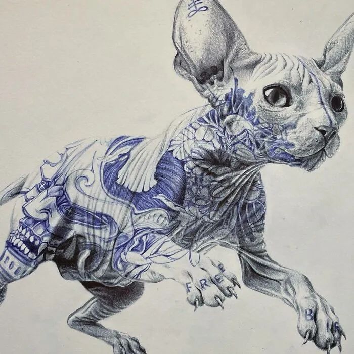 Entre o belo e o sombrio: A artista que transforma o medo em arte hipnotizante (34 fotos) 8