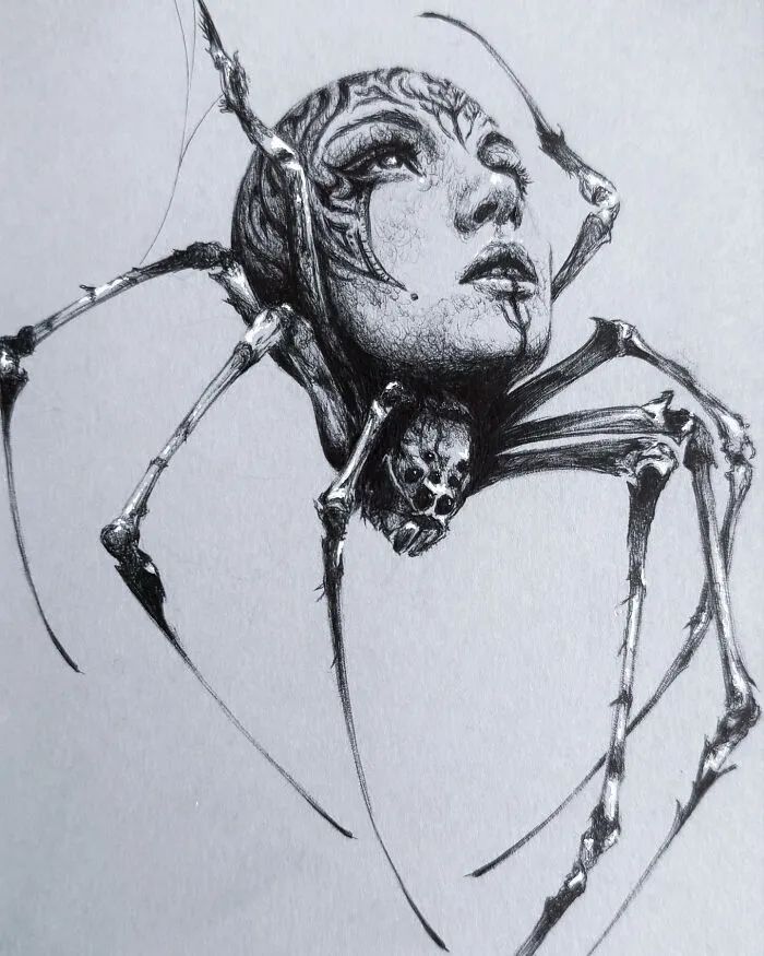 Entre o belo e o sombrio: A artista que transforma o medo em arte hipnotizante (34 fotos) 17