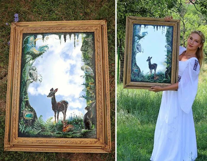 Espelhos encantados: A artista romena que transforma reflexos em obras de fantasia (14 fotos) 11