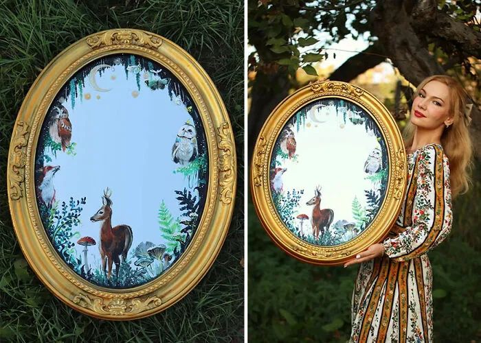 Espelhos encantados: A artista romena que transforma reflexos em obras de fantasia (14 fotos) 13